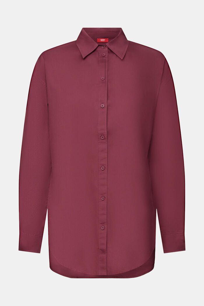 Hemdbluse aus Popeline, 100 % Baumwolle