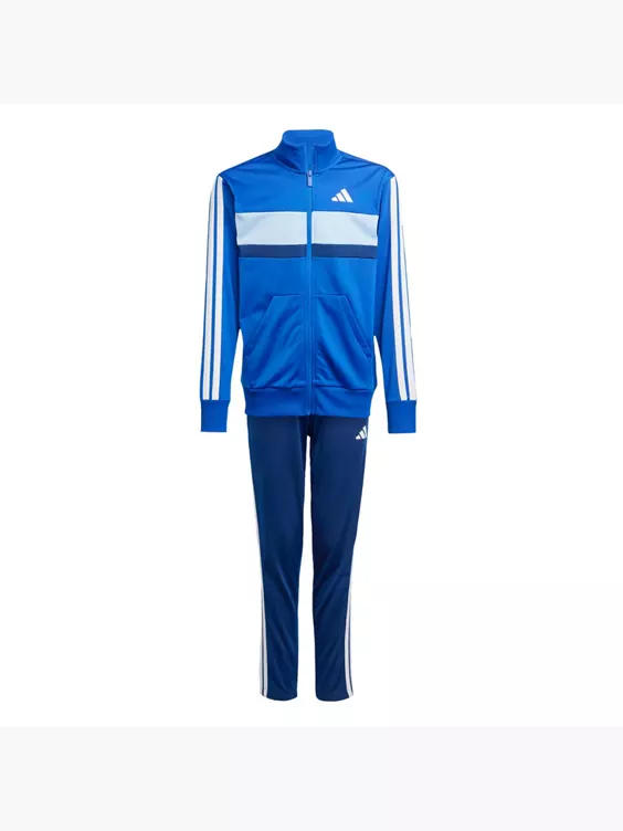 adidas Seasonal Essentials Tiberio 3-Streifen Tricot Kids Trainingsanzug