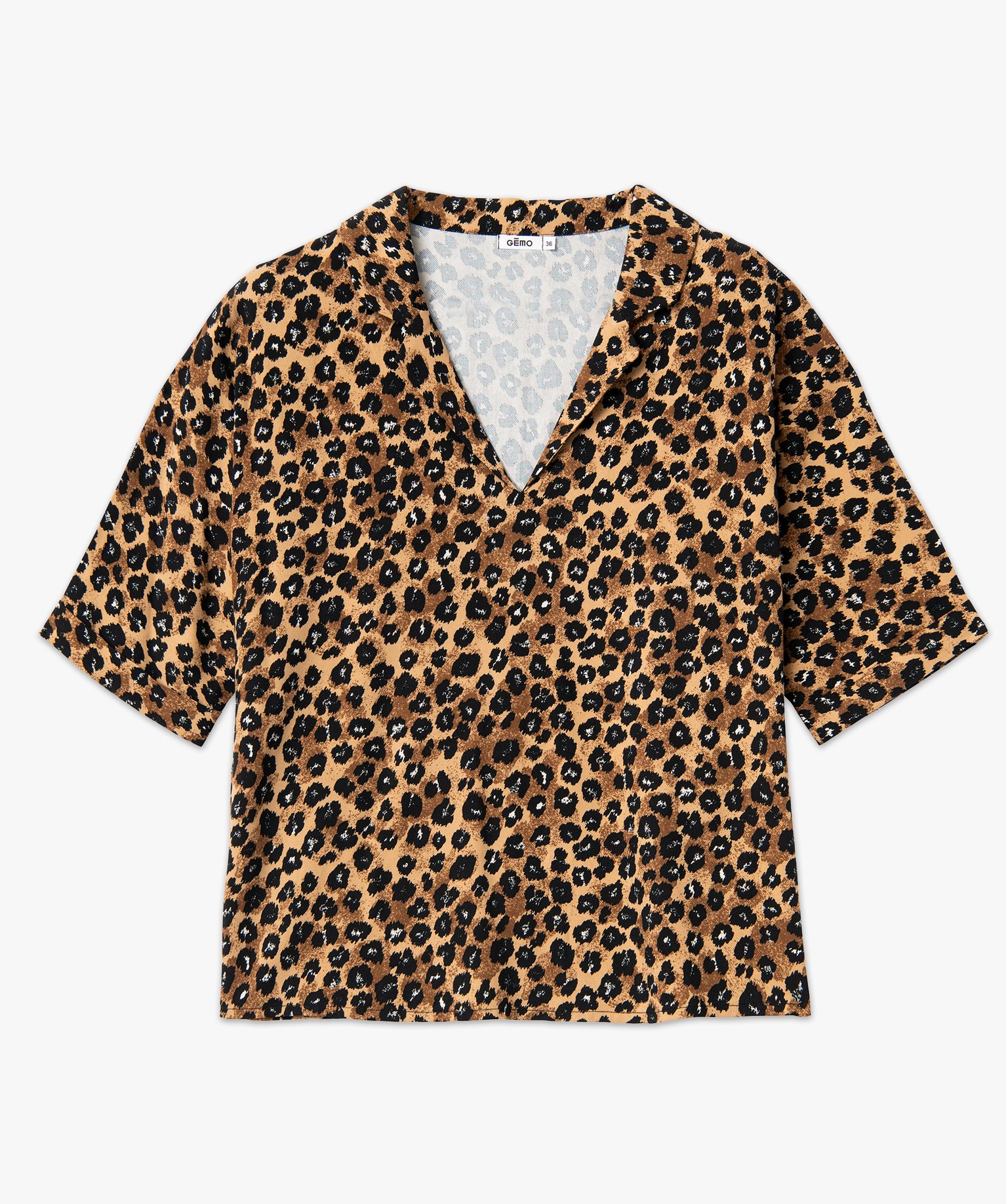 Blouse imprimée ample à manches chauve-souris femme imprime | GEMO