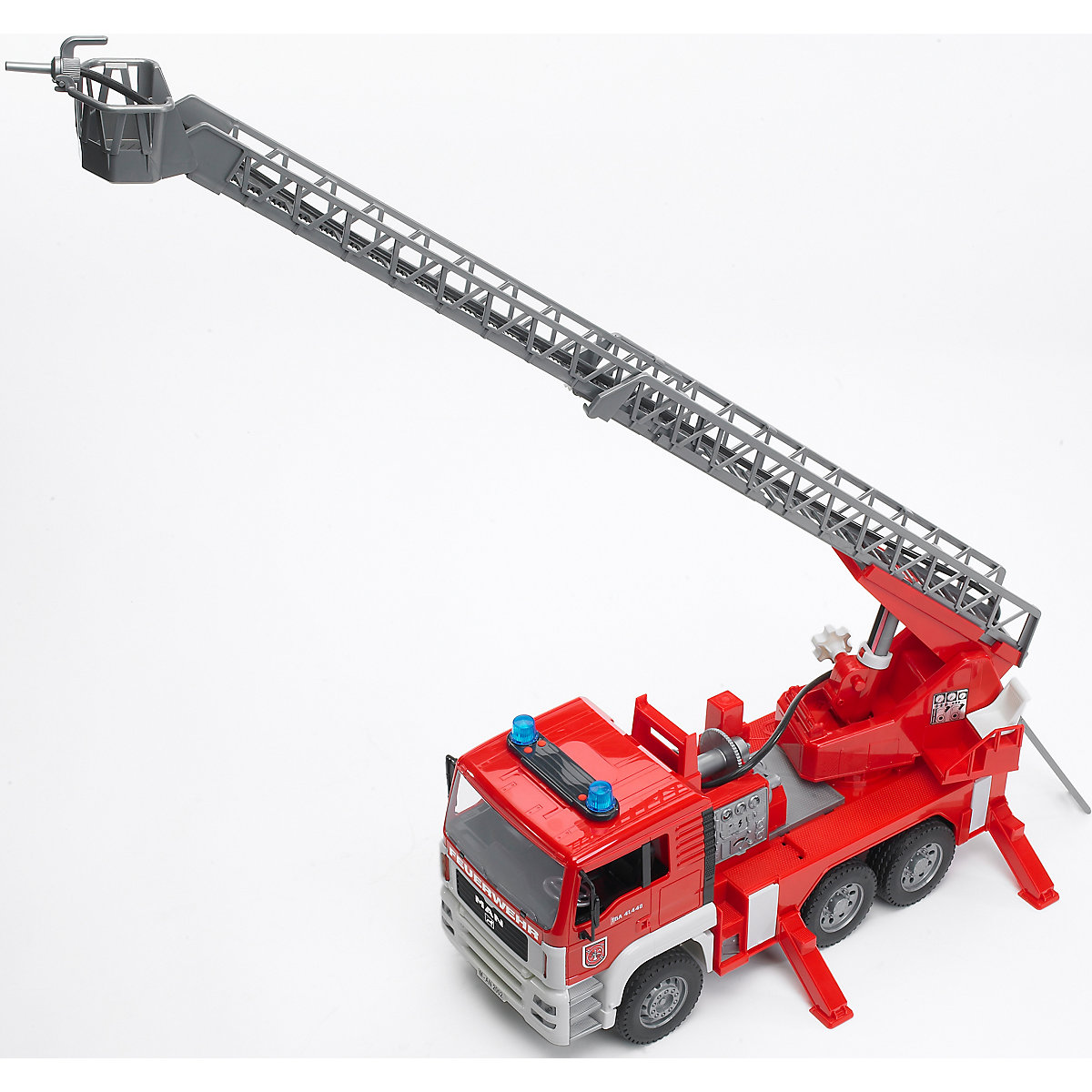 BRUDER 02771 TPS MAN Feuerwehr m. Drehleiter, Licht und Sound