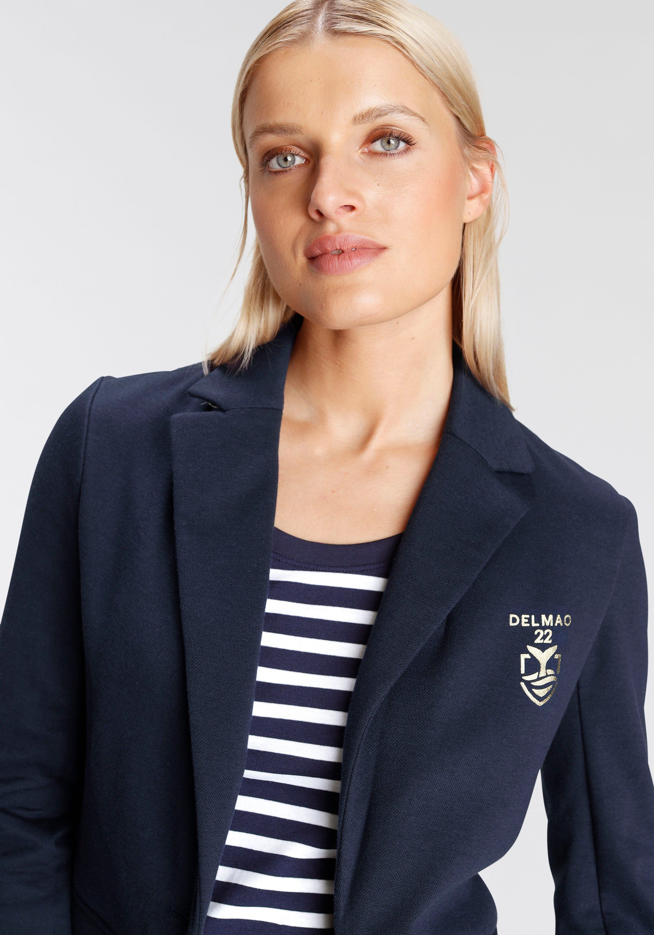 DELMAO Jerseyblazer aus Piqué-Ware im sportiven Look -NEUE MARKE!