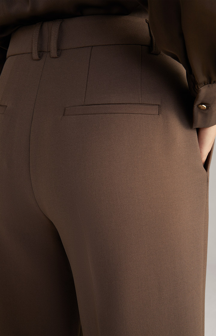Bügelfaltenhose in Dunkelbraun