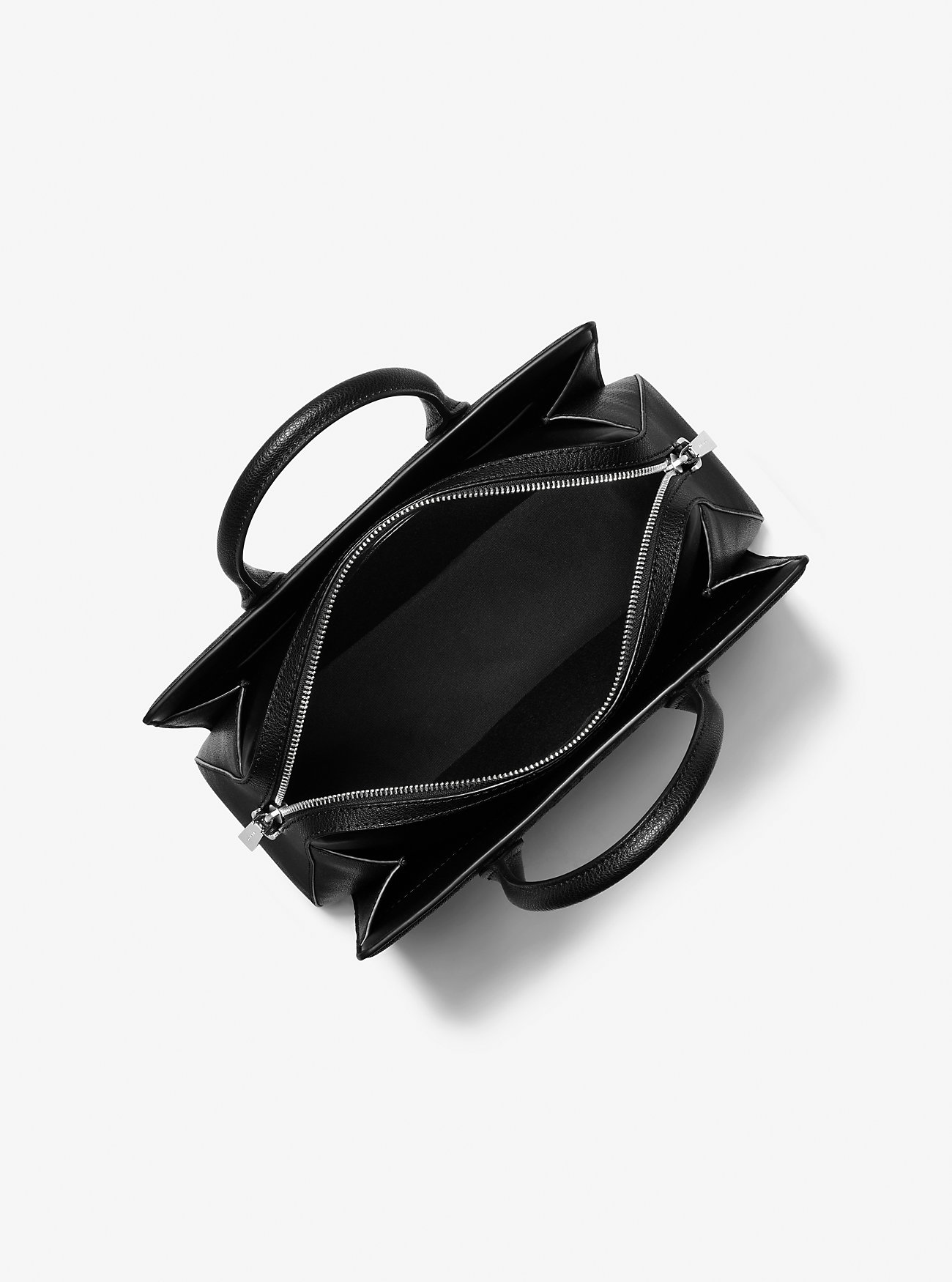 Laila Medium Signature Logo-veske – SVART