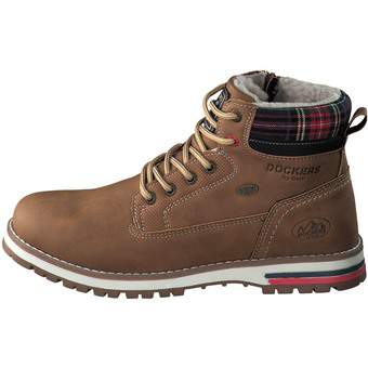 Dockers Schnür Boots in braun