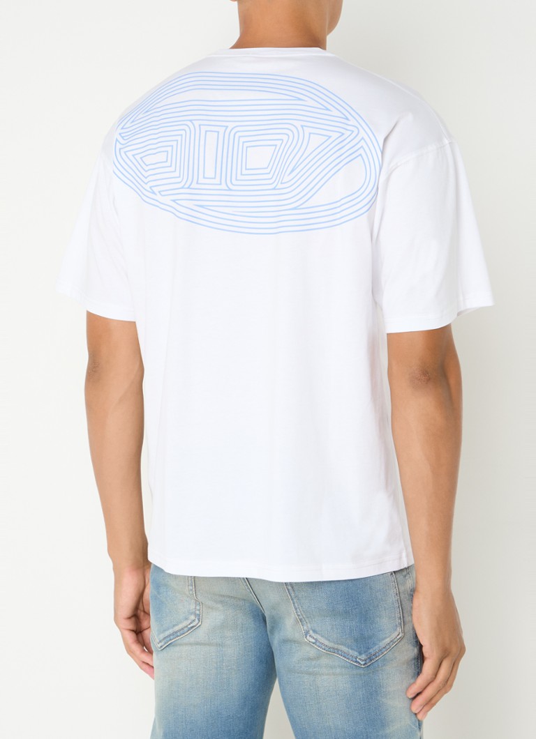 Tricou Diesel T-Boxt-K18 cu logo și imprimeu pe spate.