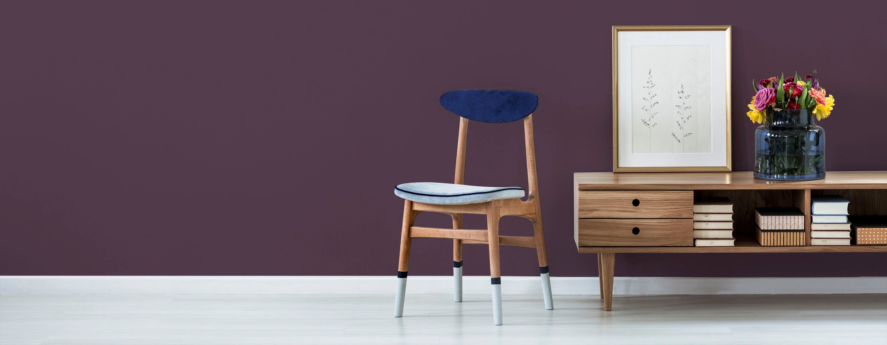 A.S. Création Wand- und Deckenfarbe Seidenmatt Innenfarbe THE COLOR KITCHEN, für Wohnzimmer Schlafzimmer Flur Küche, versch. Lilatöne