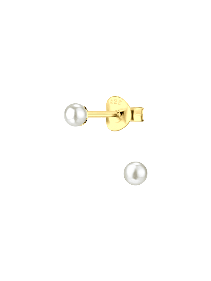 Alexander York Ohrringe, Ohrstecker PERLE classic 3 mm  in Gold aus 925 Sterling Silber, 2-tlg. günstig kaufen onesize