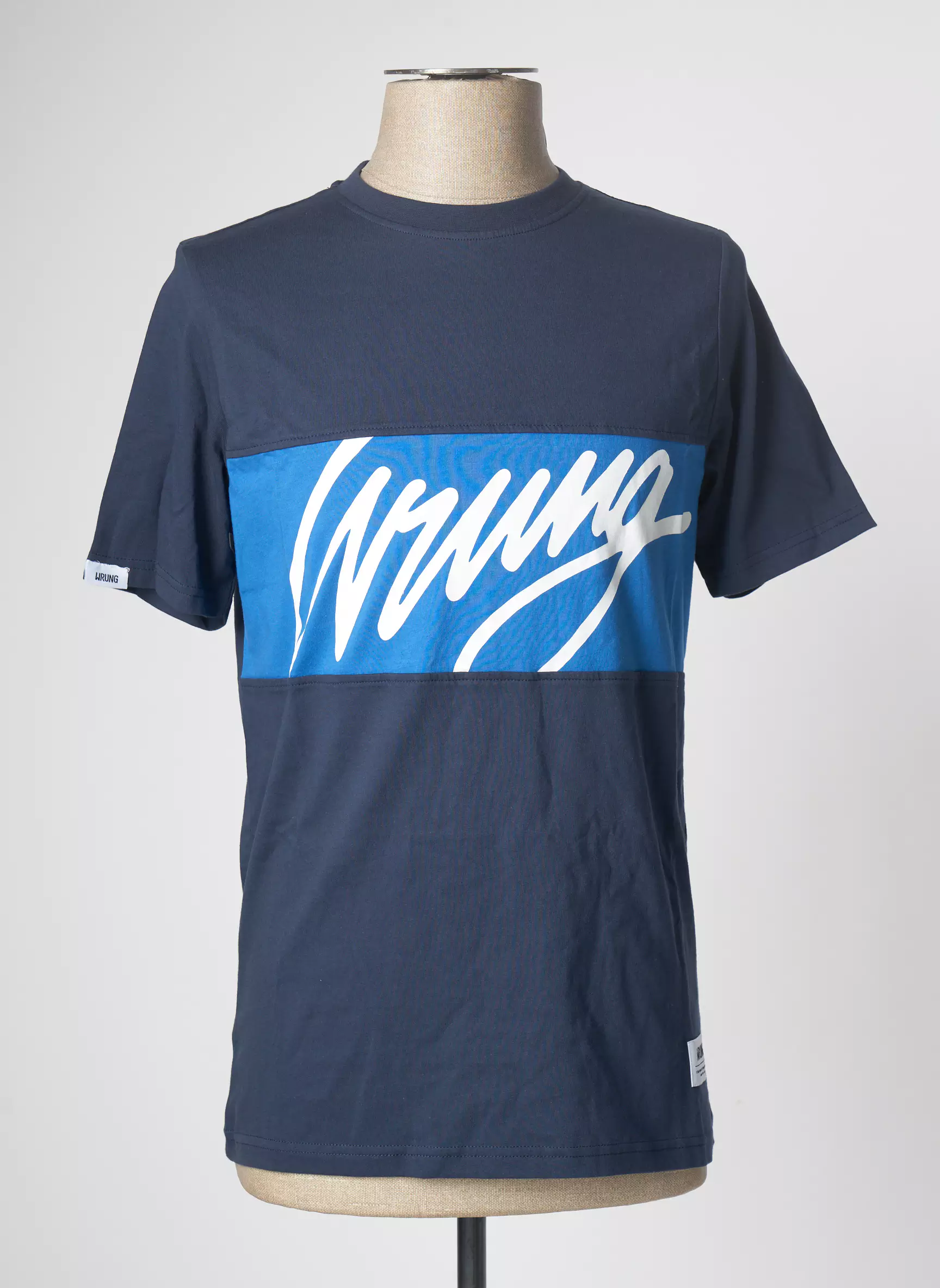 Wrung Tshirts Homme couleur bleu