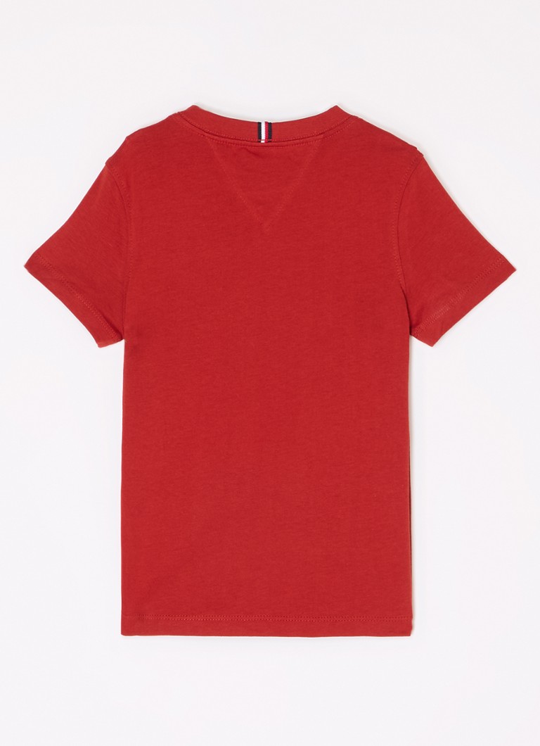 Tricou Tommy Hilfiger simplu cu logo brodat