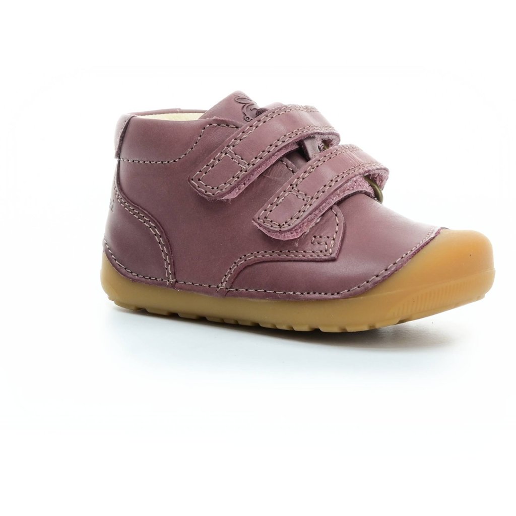 Bundgaard Petit Velcro Dark Pink dunkel rosa Mid Cut Barfußschuhe