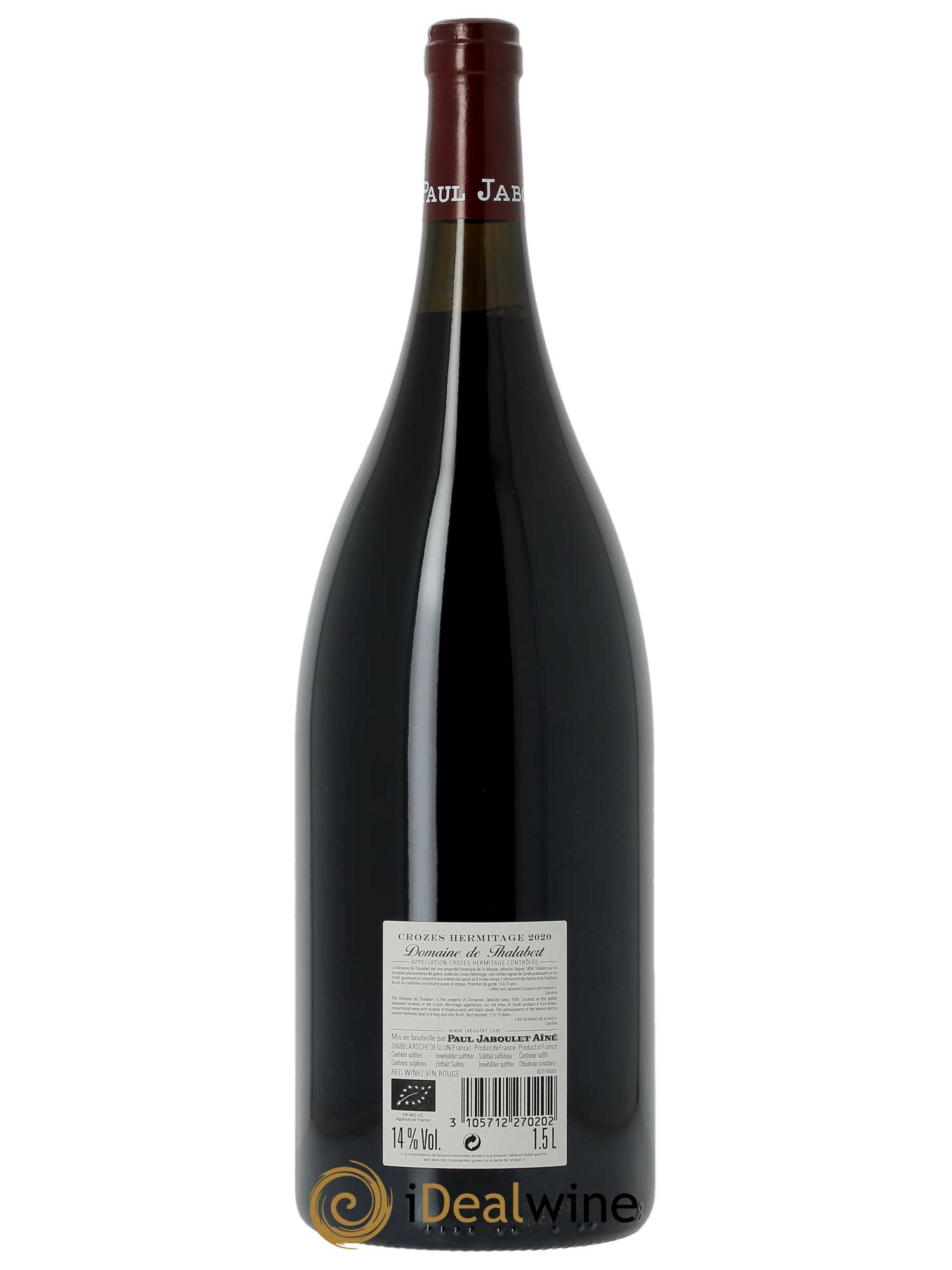 Crozes-Hermitage Domaine de Thalabert Paul Jaboulet Ainé  2020 - Lot de 1 Magnum