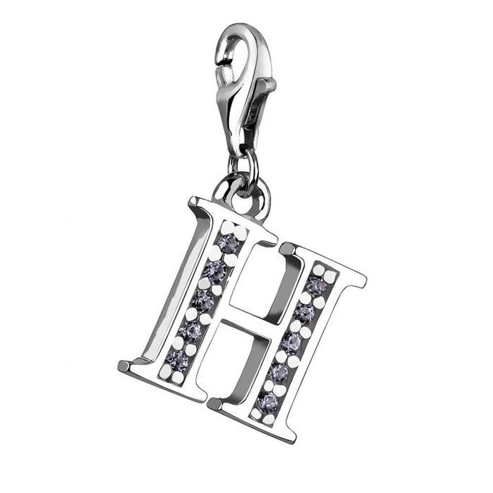Nenalina Nenalina Amulette Charm lettre Pendentif individuel et personnalisé en argent 925 Pendentif