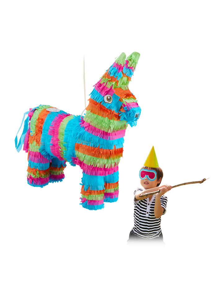 relaxdays Pinata Esel in Bunt günstig kaufen onesize
