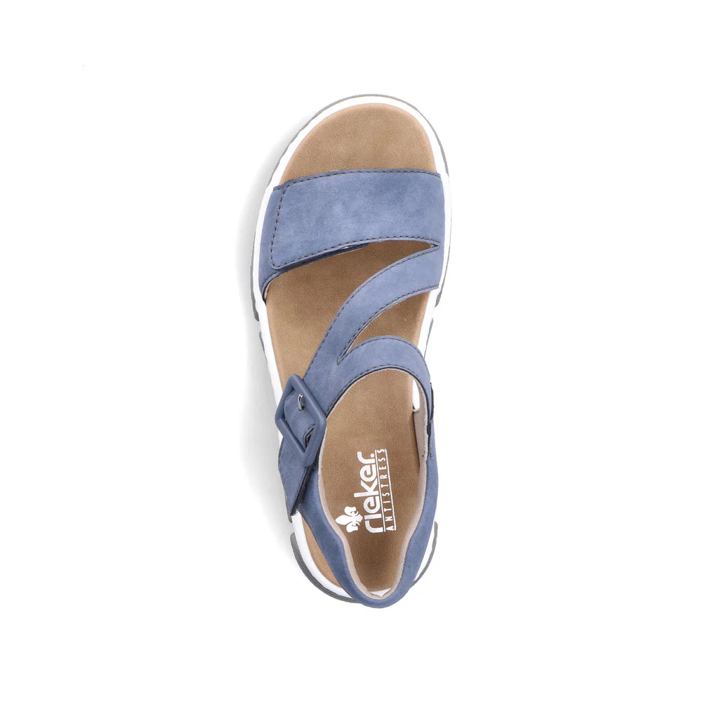 Rieker Damen Riemchensandalen schieferblau