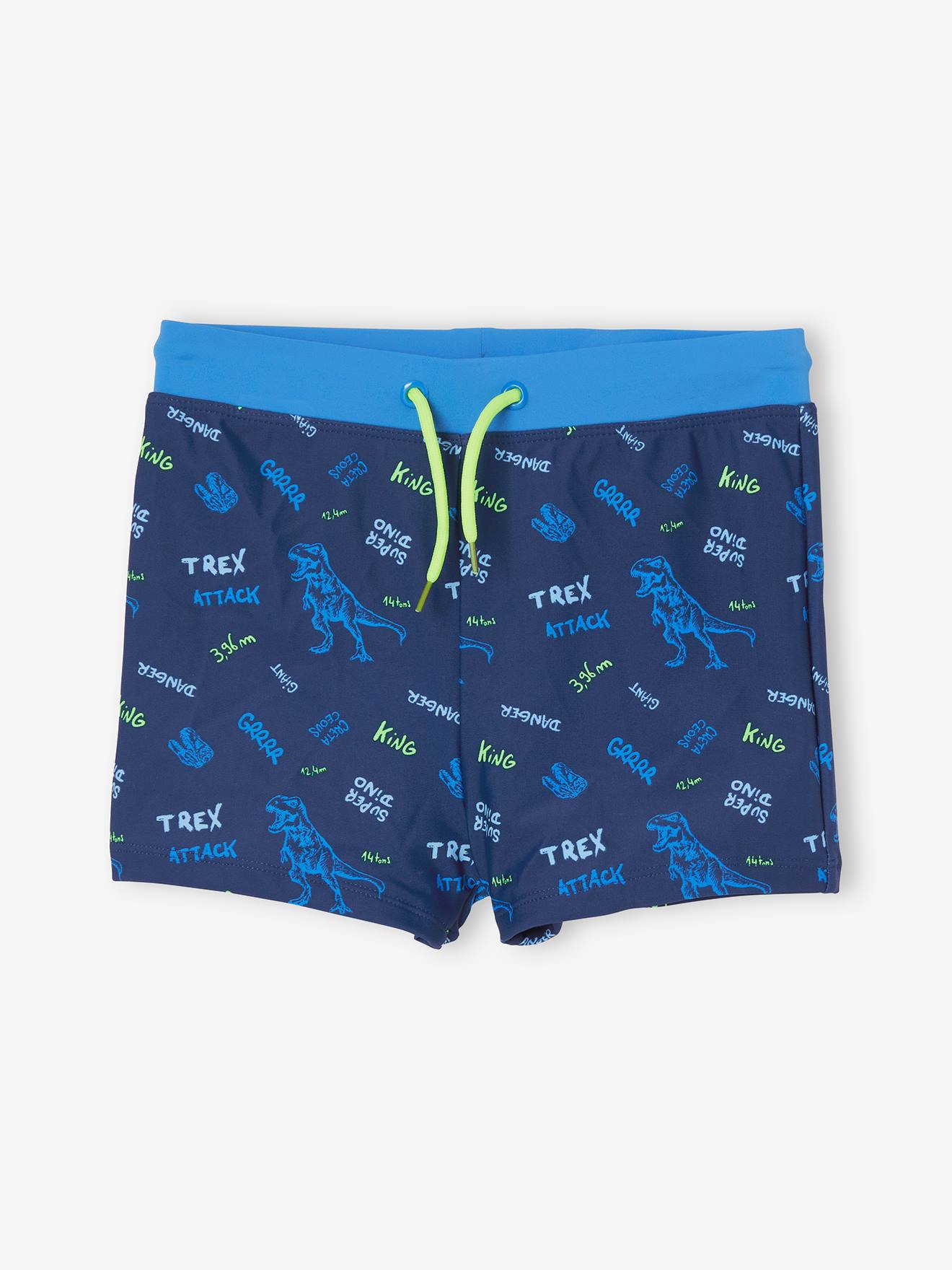 Boxer de bain imprimé dinosaures garçon marine