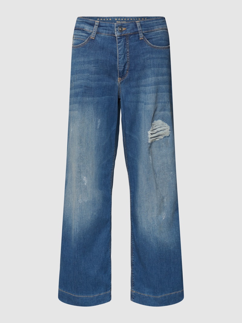 Culotte im Destroyed-Look Modell 'DREAM' in dunkelblau