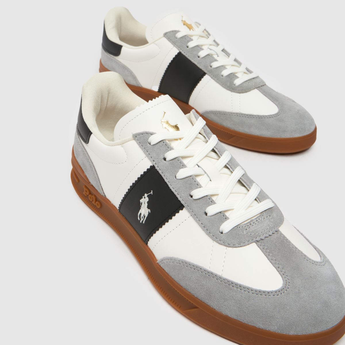 Polo Ralph Lauren – Heritage Aera – Vita, flerfärgade sneakers