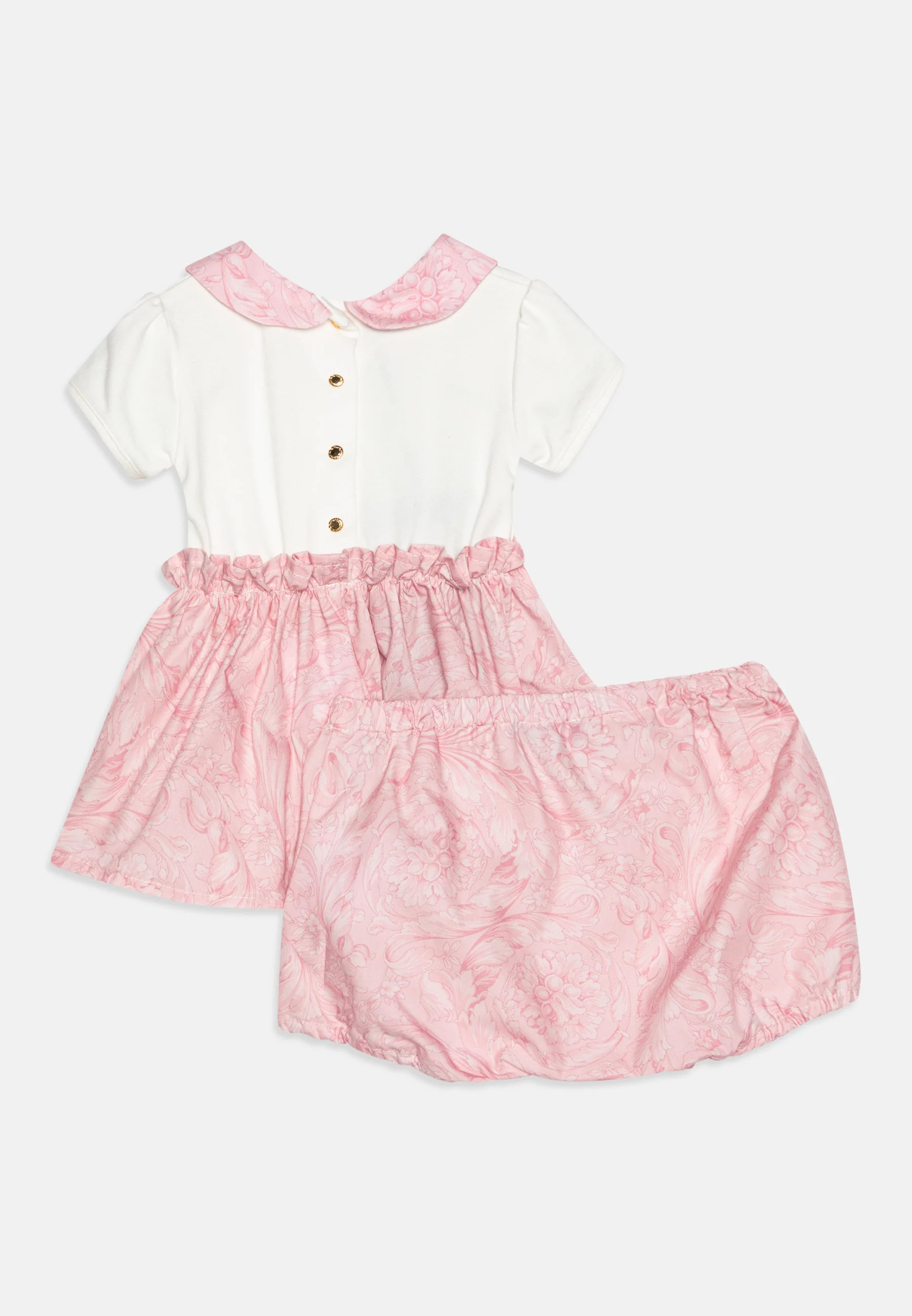 Versace VESTIDO DE BEBÉ CON ESTAMPADO DE LOGOTIPO BAROCCO PARA NIÑOS - Vestido de punto
