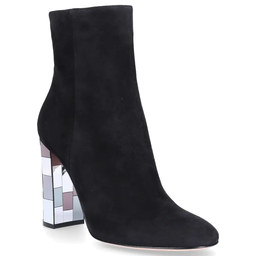 Gianvito Rossi - Stiefeletten G73656 Veloursleder - schwarz
