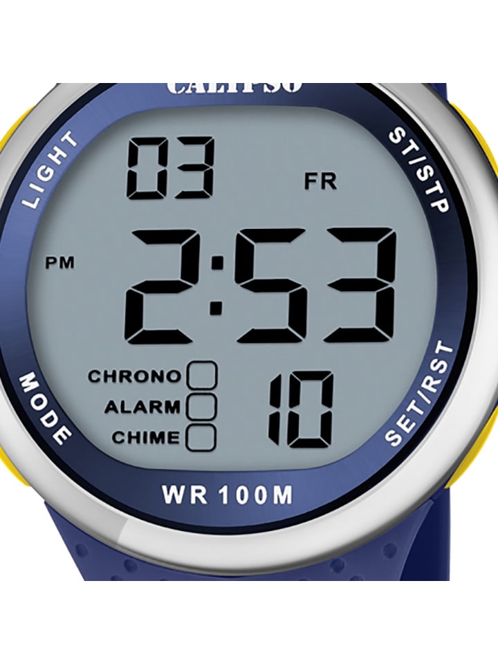 Calypso Digital-Armbanduhr Calypso Digital blau groß (ca. 44mm) günstig kaufen onesize