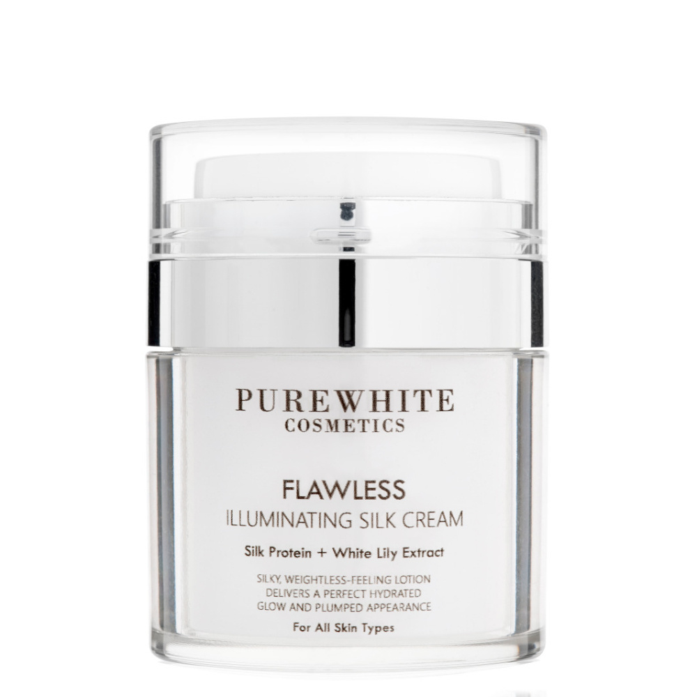 pure white cosmetics Crème de soie illuminatrice crème pour le visage