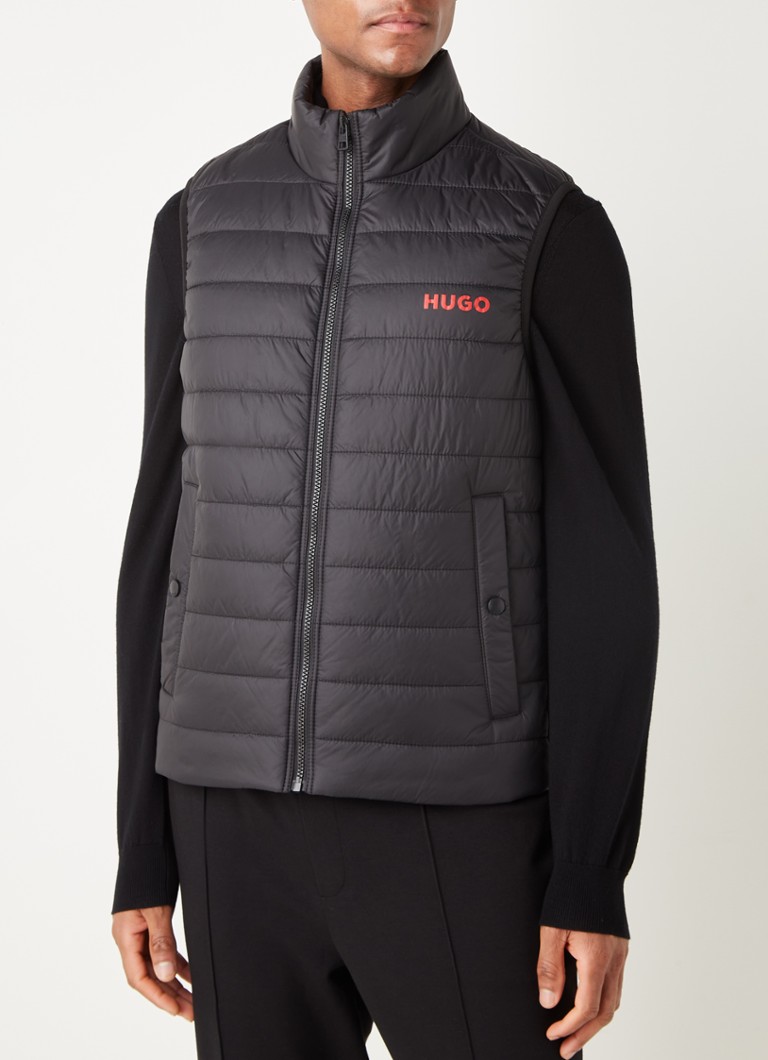 Pikowana kamizelka HUGO BOSS Bentino z logo