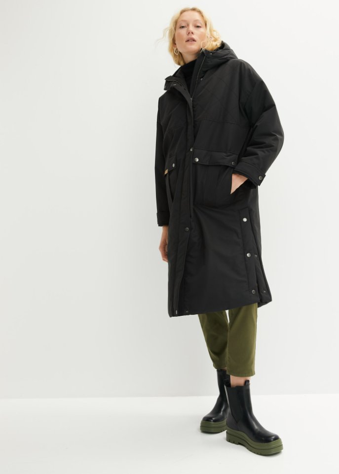 Winter-Parka, gefüttert, oversized