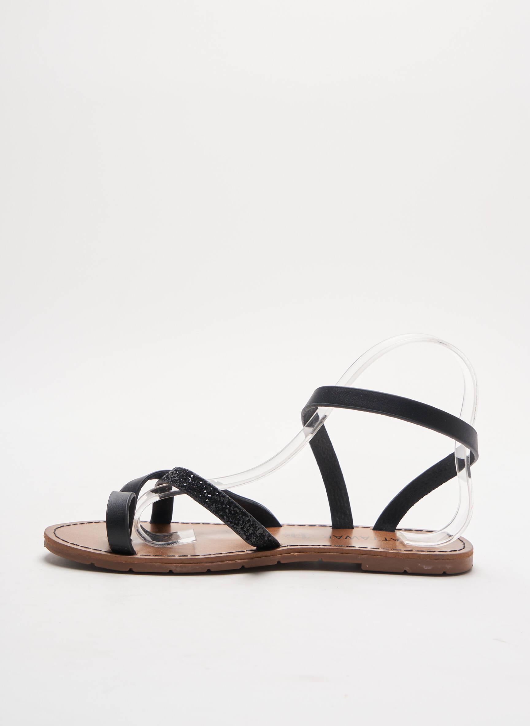 Chattawak Sandales Nu Pieds Femme couleur noir