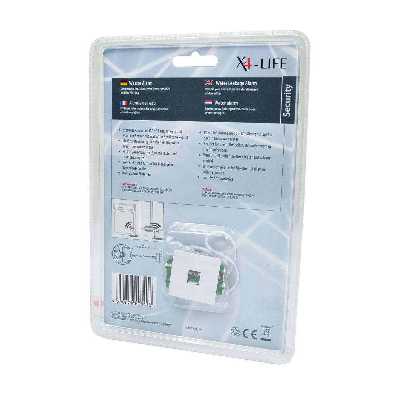 X4-Life Security Wasser-Alarm