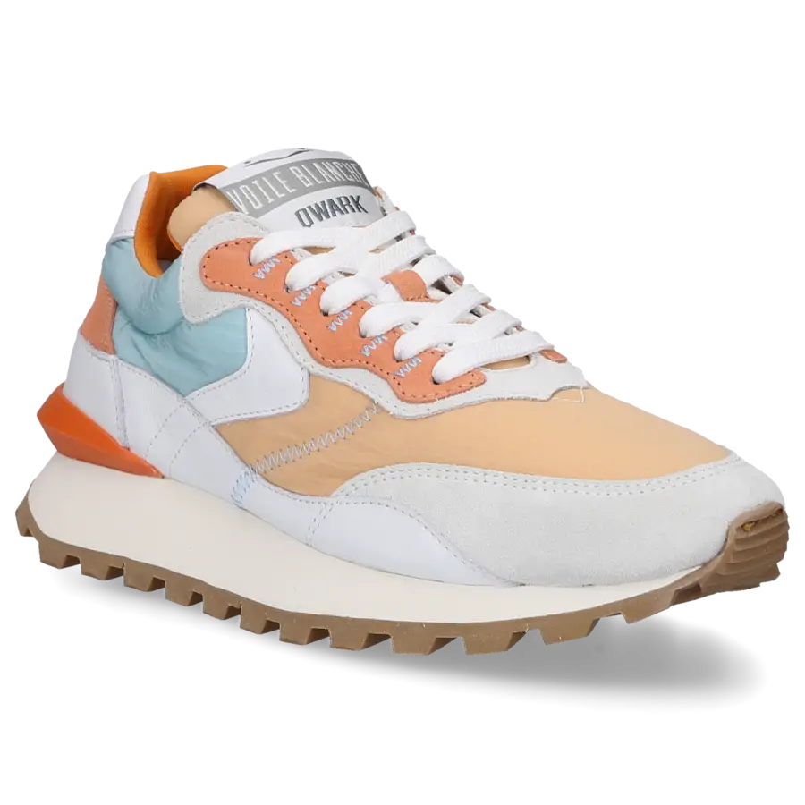 VOILE BLANCHE - Sneaker low OWARG Kalbsleder - beige