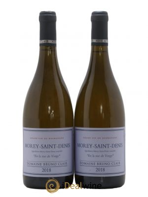Morey Saint-Denis En la Rue de Vergy Bruno Clair (Domaine)  2018 - Lot de 2 Bouteilles