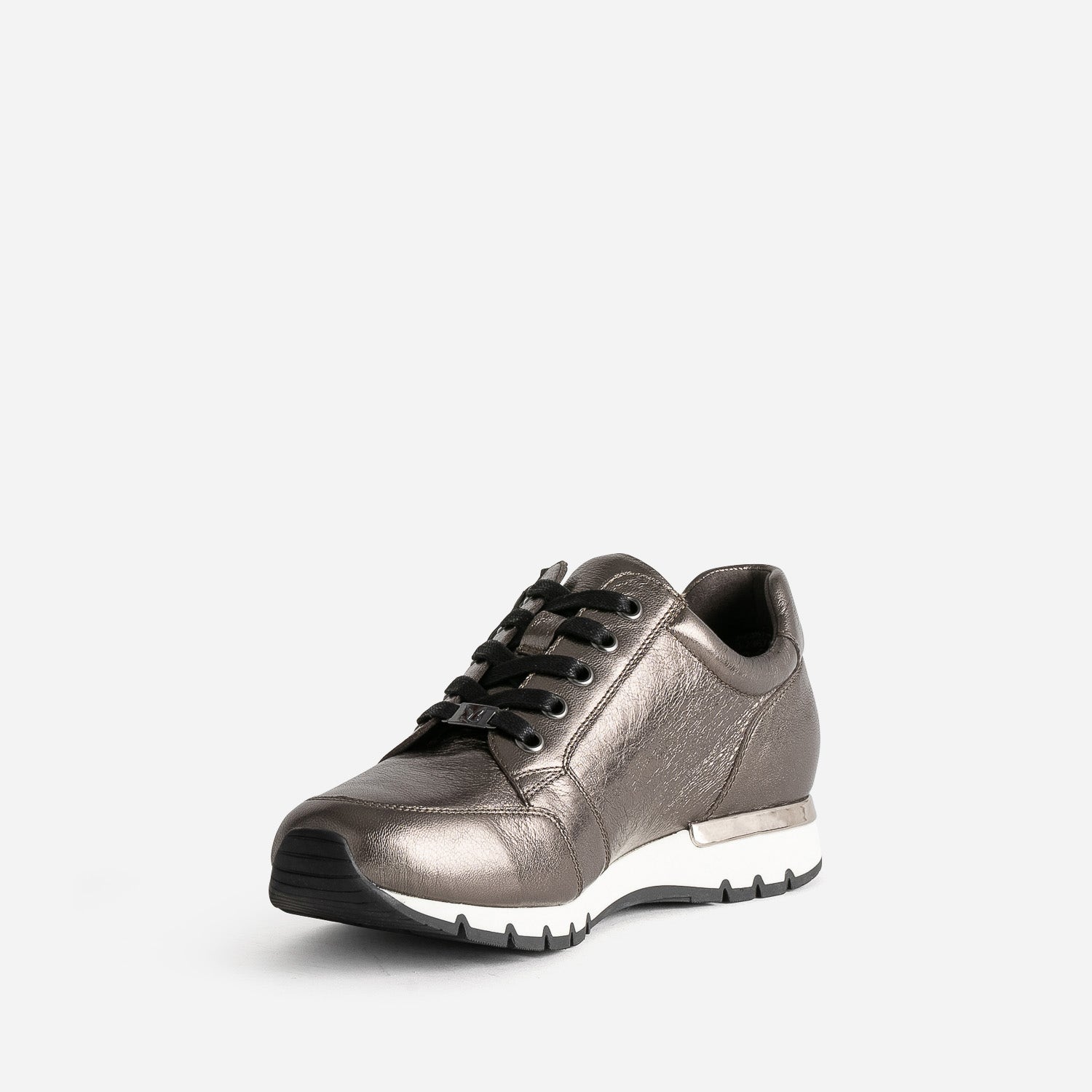 Tennis CAPRICE bronze en cuir