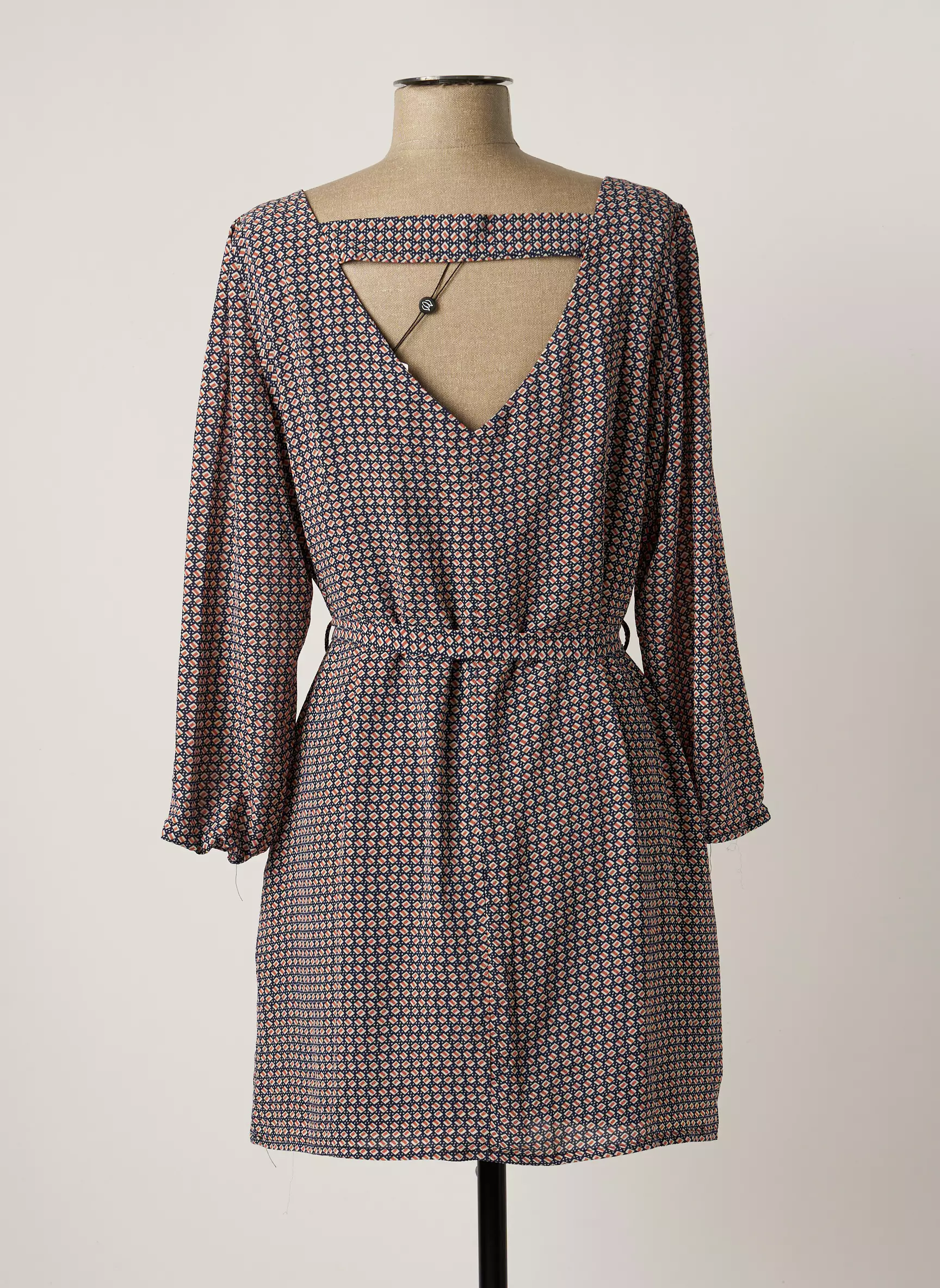 Areline Robes Mi Longues Femme couleur bleu