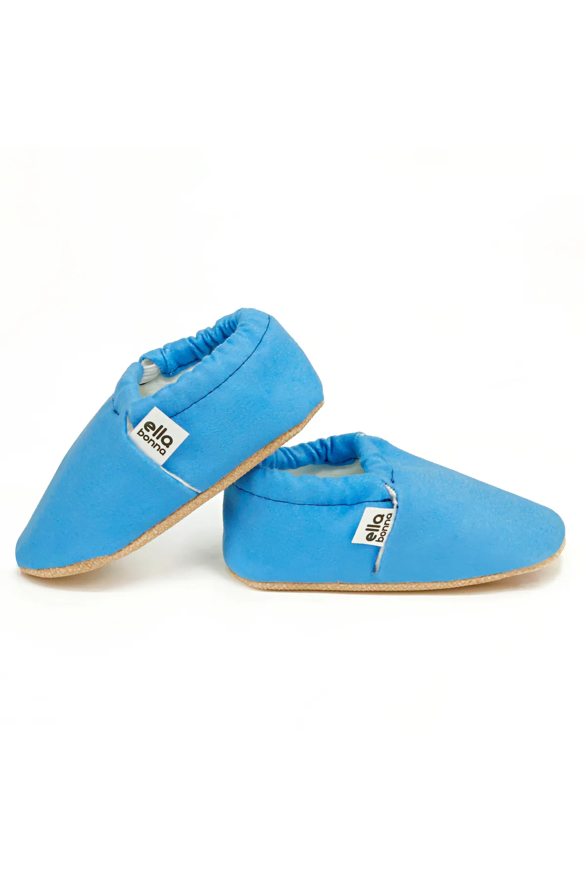 Ella Bonna  Blaue Babyschuhe mit rutschfester Sohle, Heimstiefel, Hausschuhe, Kinderzimmerschuhe, Hausschuhe