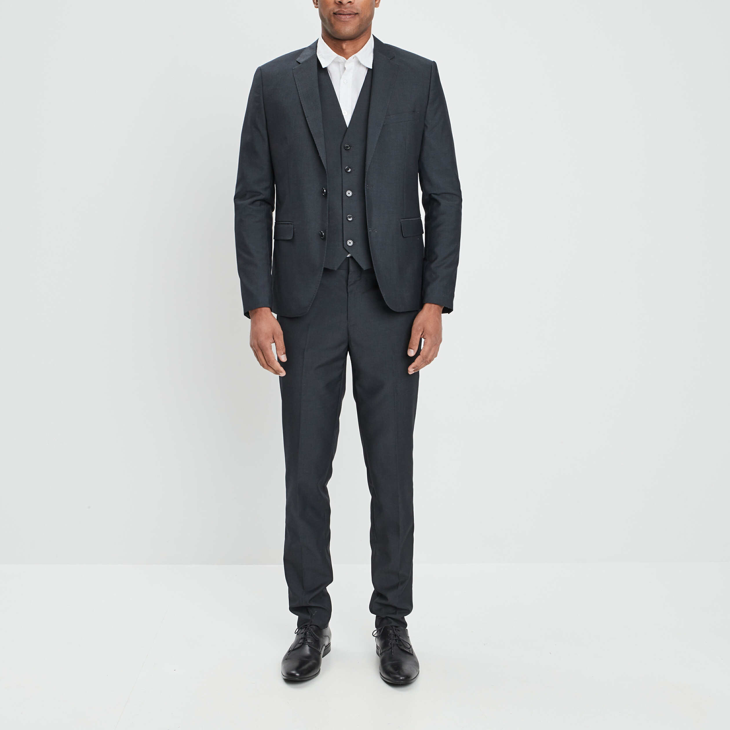 Pantalon slim gris foncé homme | La Halle