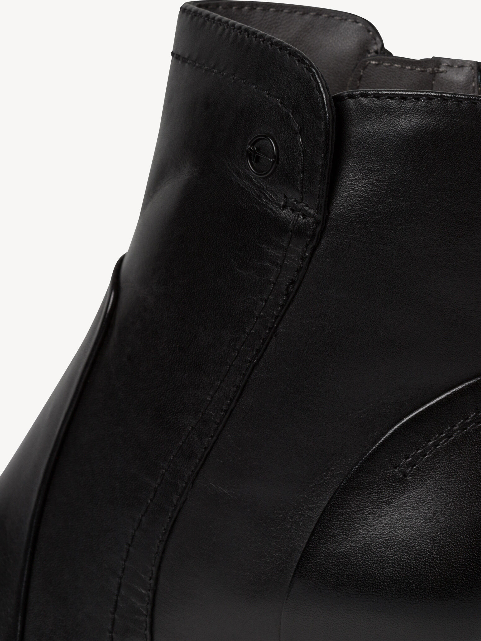 Bottine en cuir - noir