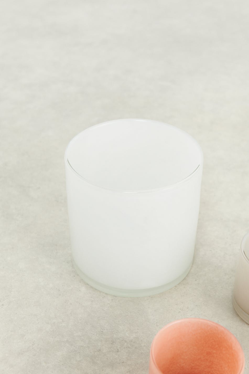 Glass l candle holder
