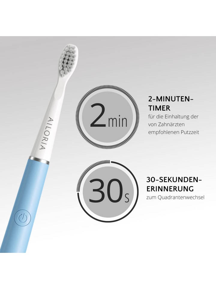 Ailoria PRO SMILE SET USB-Schallzahnbürste in Laguna günstig kaufen onesize