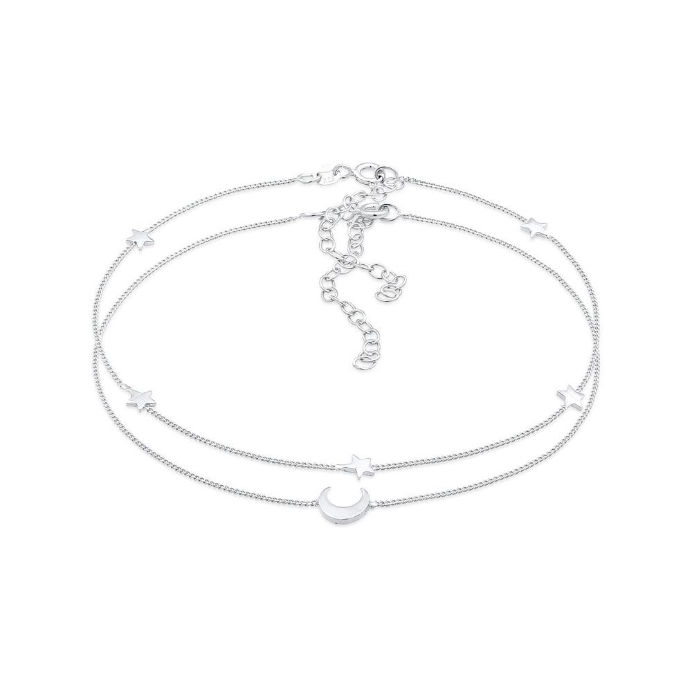 Elli Elli Bracelet de Cheville Femmes bracelet de cheville étoile demi-lune astro set  Bijoux