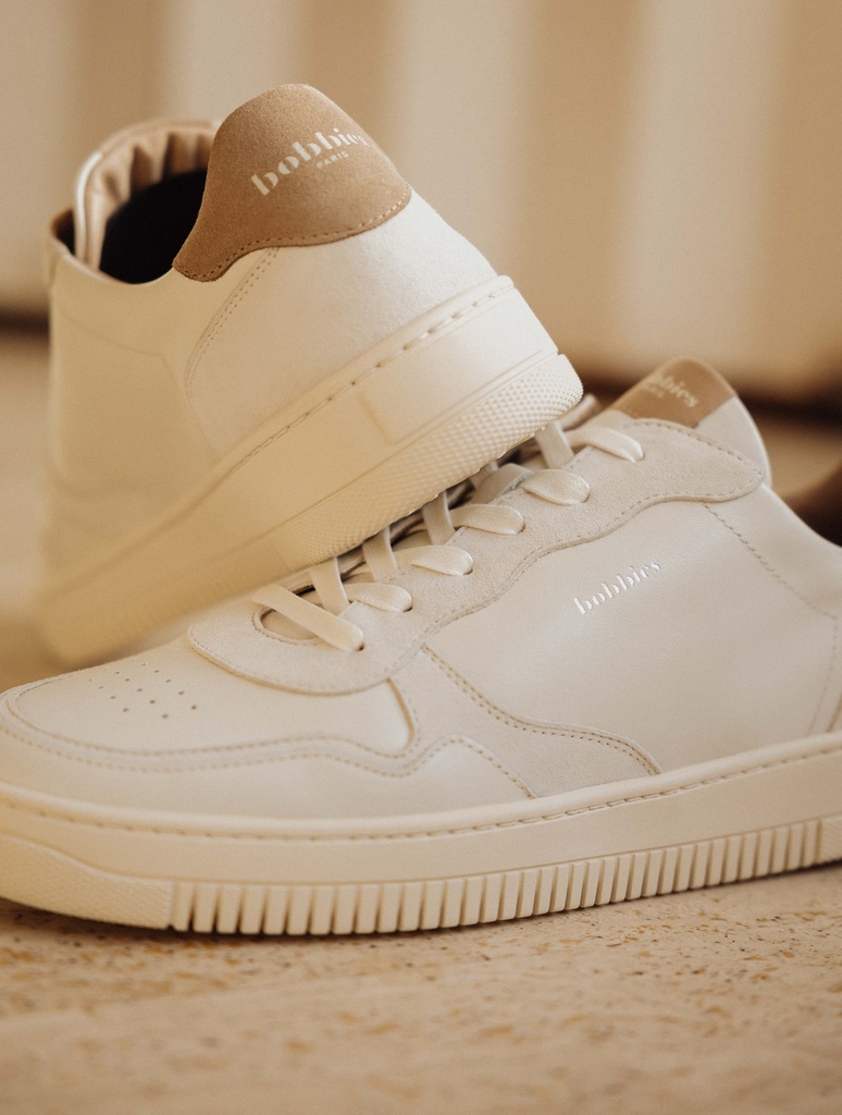 Travis - Blanc Cassé & Beige Cendré