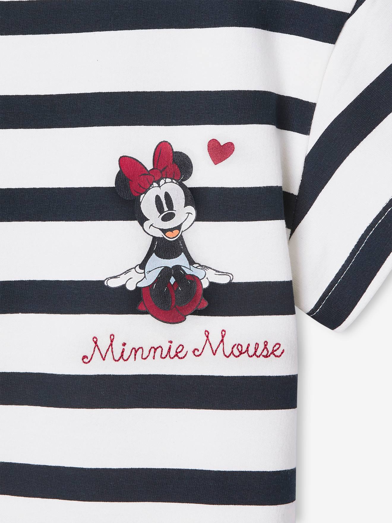 Robe marinière fille DS® Minnie rayé marine