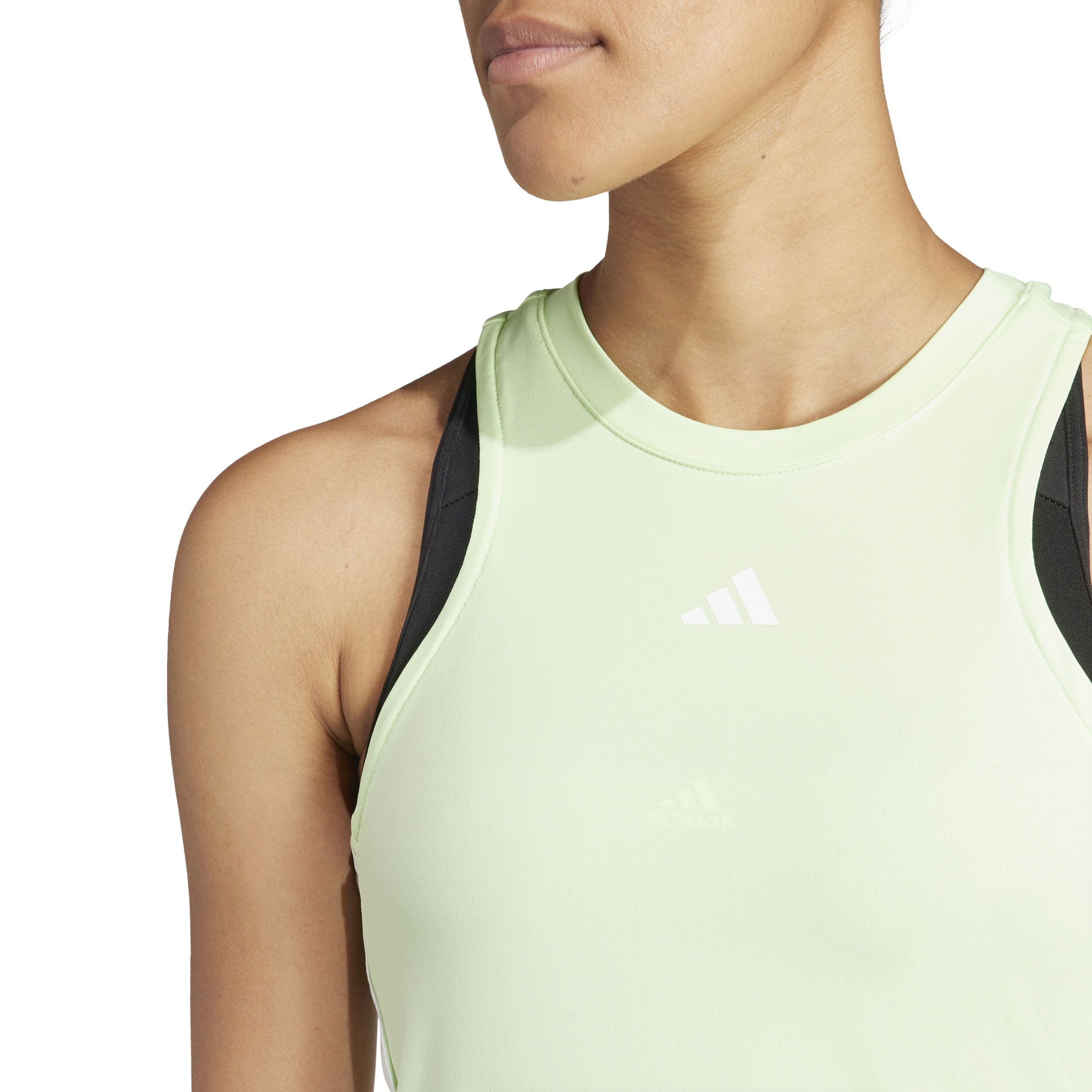 Essentials 3-Stripes Tank-Top Damen - Hellgrün
