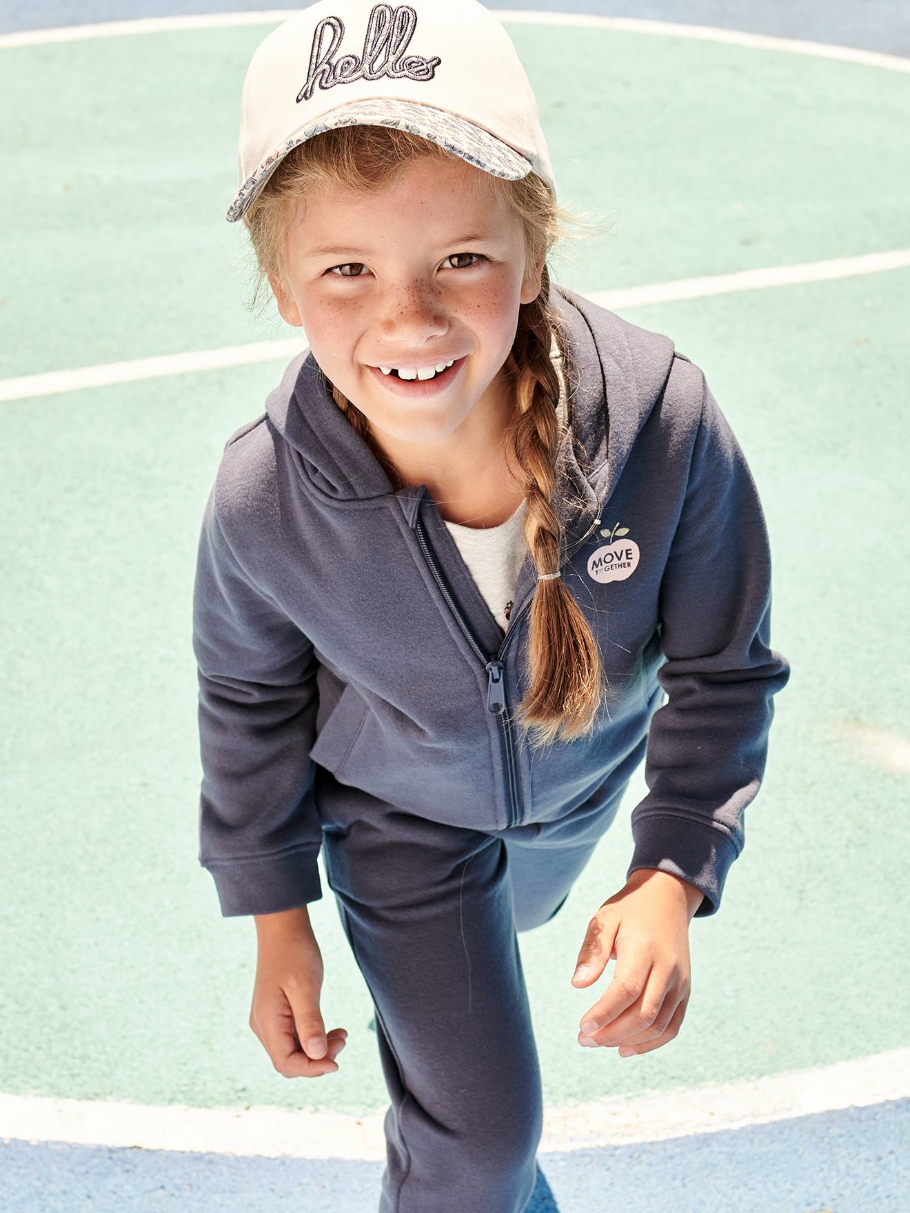 Vertbaudet Mädchen Kapuzensweatjacke, Sport BASIC Oeko-Tex - rosa