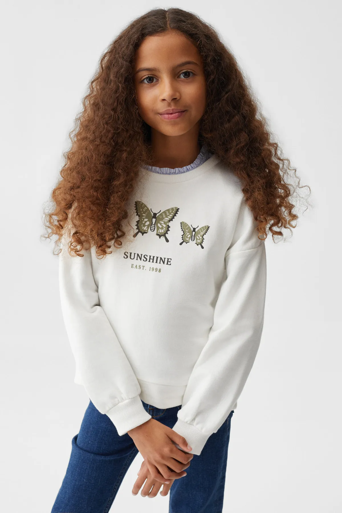MANGO Kids  37001050 Pullover und Strickjacken Weiß