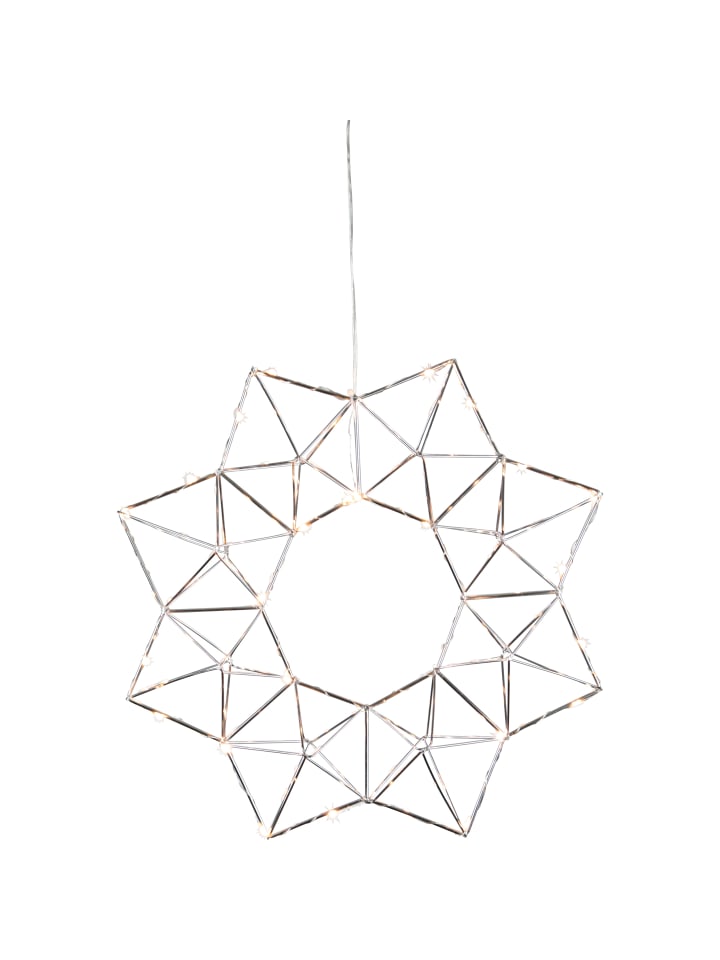 STAR Trading LED Deko-Kranz 'Edge, silber, Ø 40cm günstig kaufen onesize