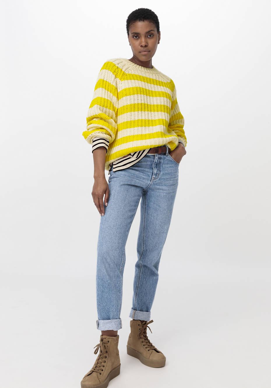 Pullover aus Bio-Baumwolle und Bio-Schurwolle