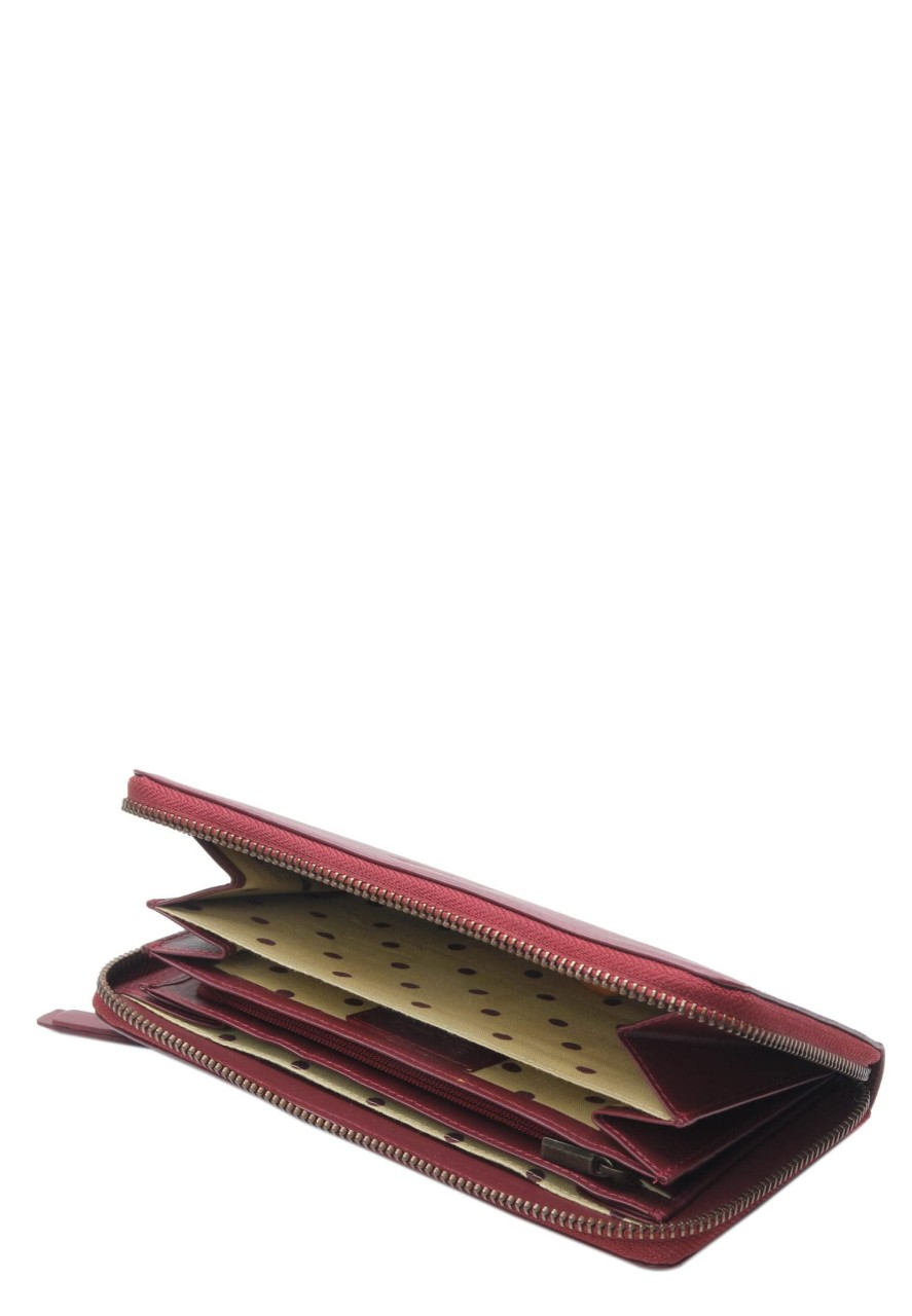 ESQUIRE Handtaschen rot PERU RV-Langbörse