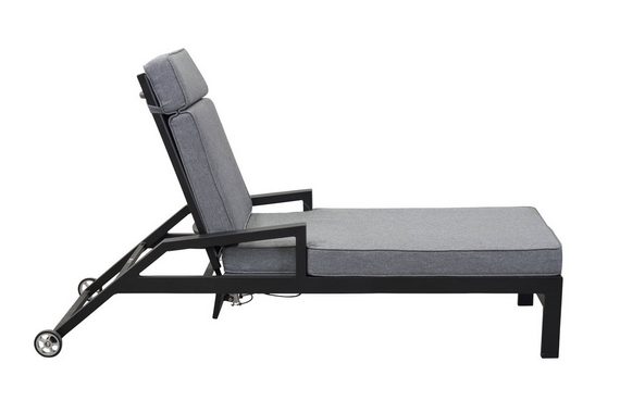 LC Garden Gartenliege LC Garden Sondrino Liege Aluminium/Textilene inkl. Kissen, 1