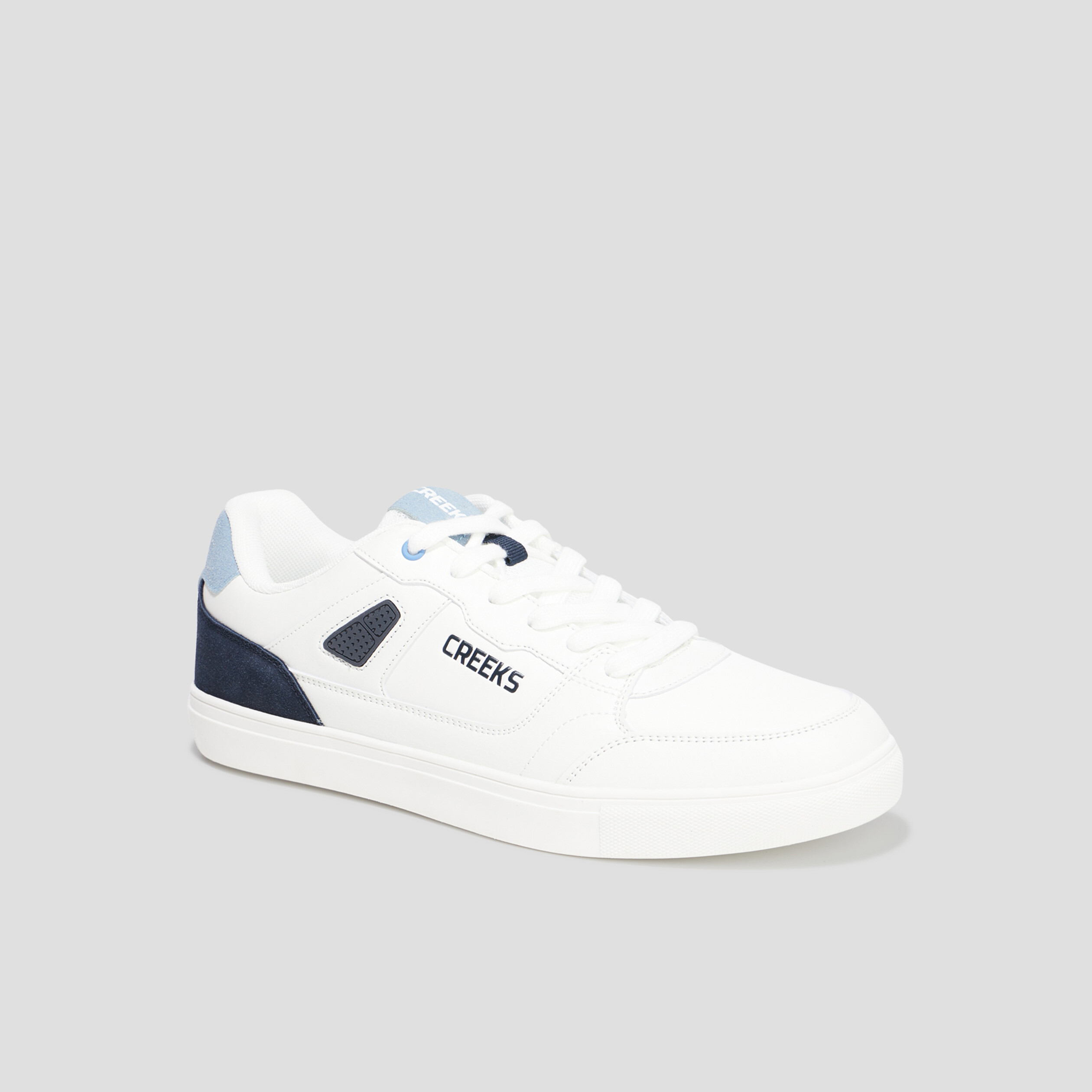 Tennis basses à lacets Creeks Tebo blanc homme | La Halle