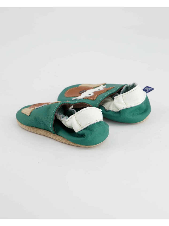 Beck Krabbelschuhe in Grün günstig kaufen